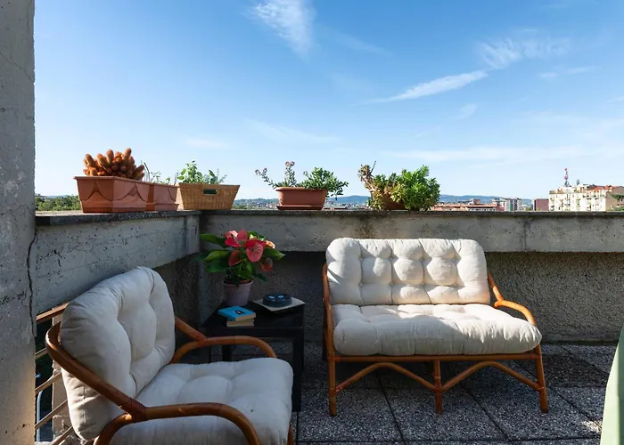 شقة Bright Penthouse With Panoramic Sunlit Terrace