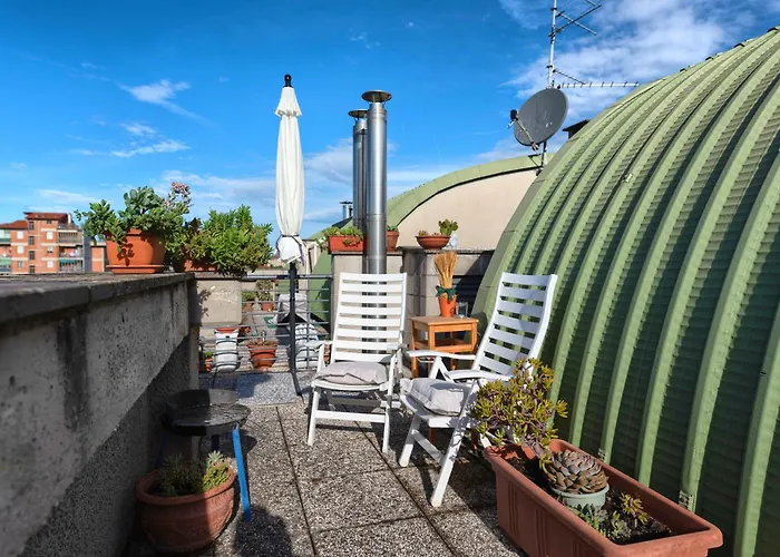 شقة Bright Penthouse With Panoramic Sunlit Terrace *